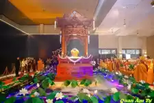 cung thỉnh xá lợi Đức Phật về tôn trí tại chùa Thanh Tâm
