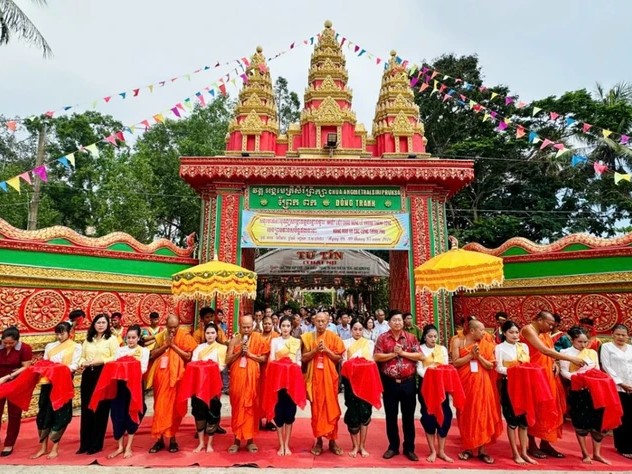 An Giang: Chùa Đồng Tranh khánh thành cổng, hàng rào và các hạng mục công trình