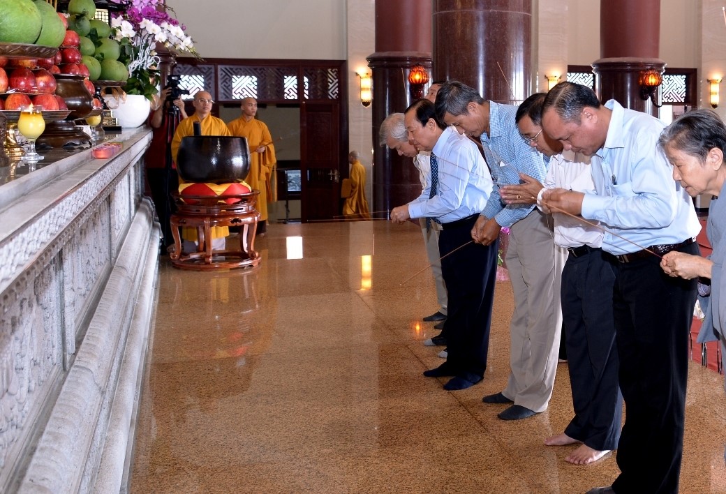Trang nghiêm lễ an vị Phật tại chùa Thanh Tâm30